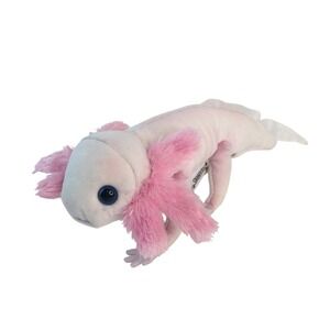 Folkmanis Axolotl Finger Puppet 8" Pink White Plush Salamander Stuffed Toy  2022